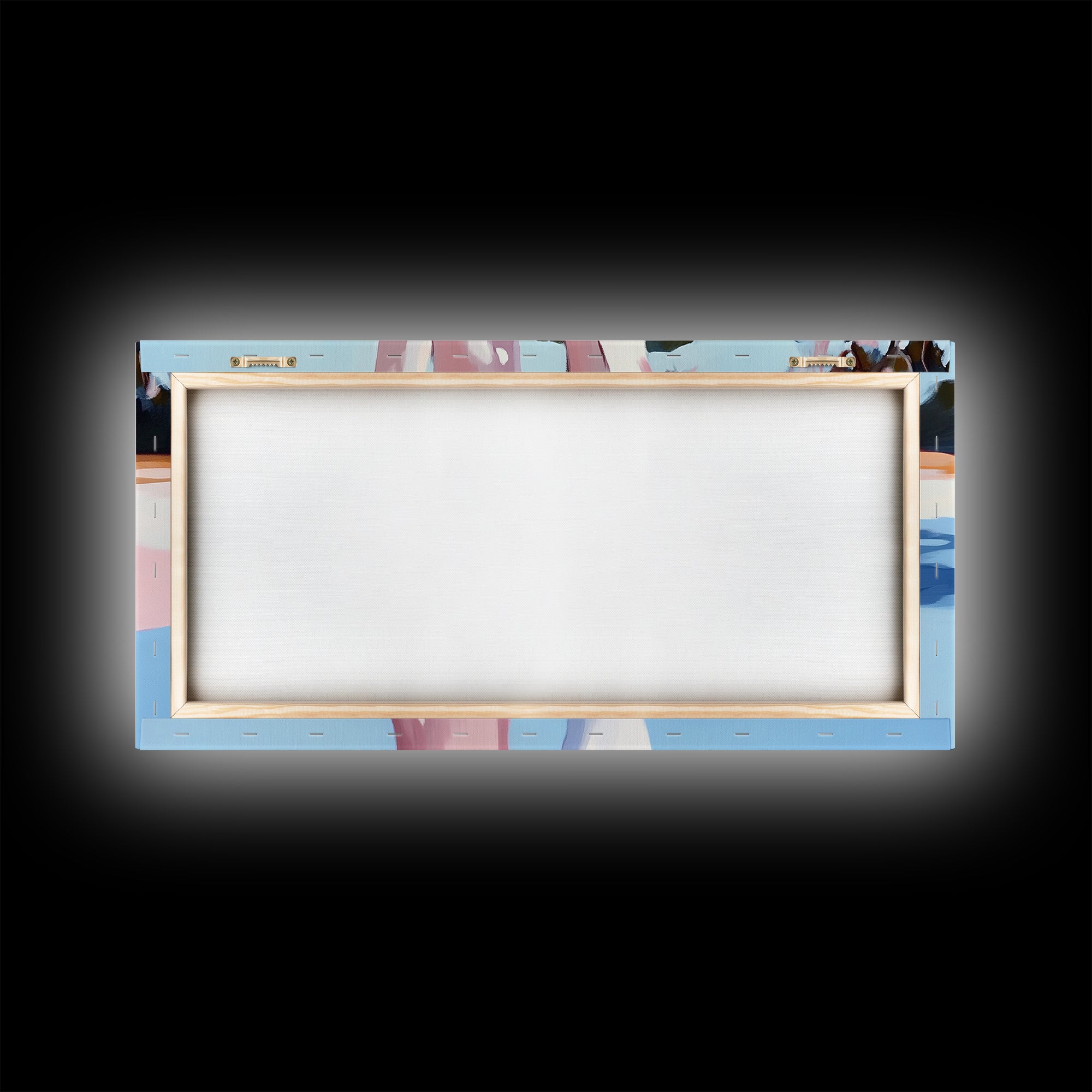 Cypress Reflection, Nature Art, Framed Canvas Print, Landscape Wall Decor, Modern Home Aesthetic, Boho Forest Painting