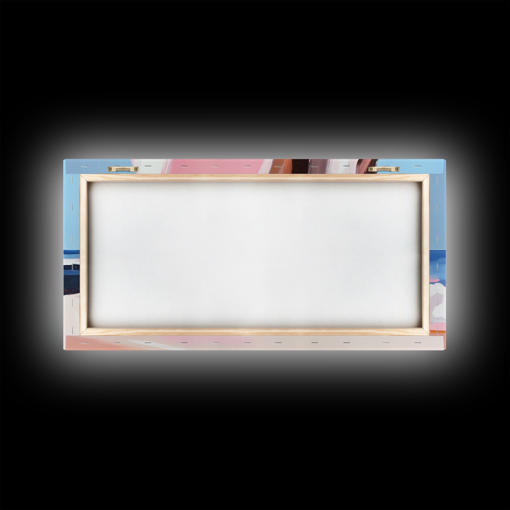 Beach Cliffside, Ocean Waves Art, Coastal Home Decor, Beach Vacation Aesthetic, Minimalist Seascape, Canvas Print, Bedroom Wall Art