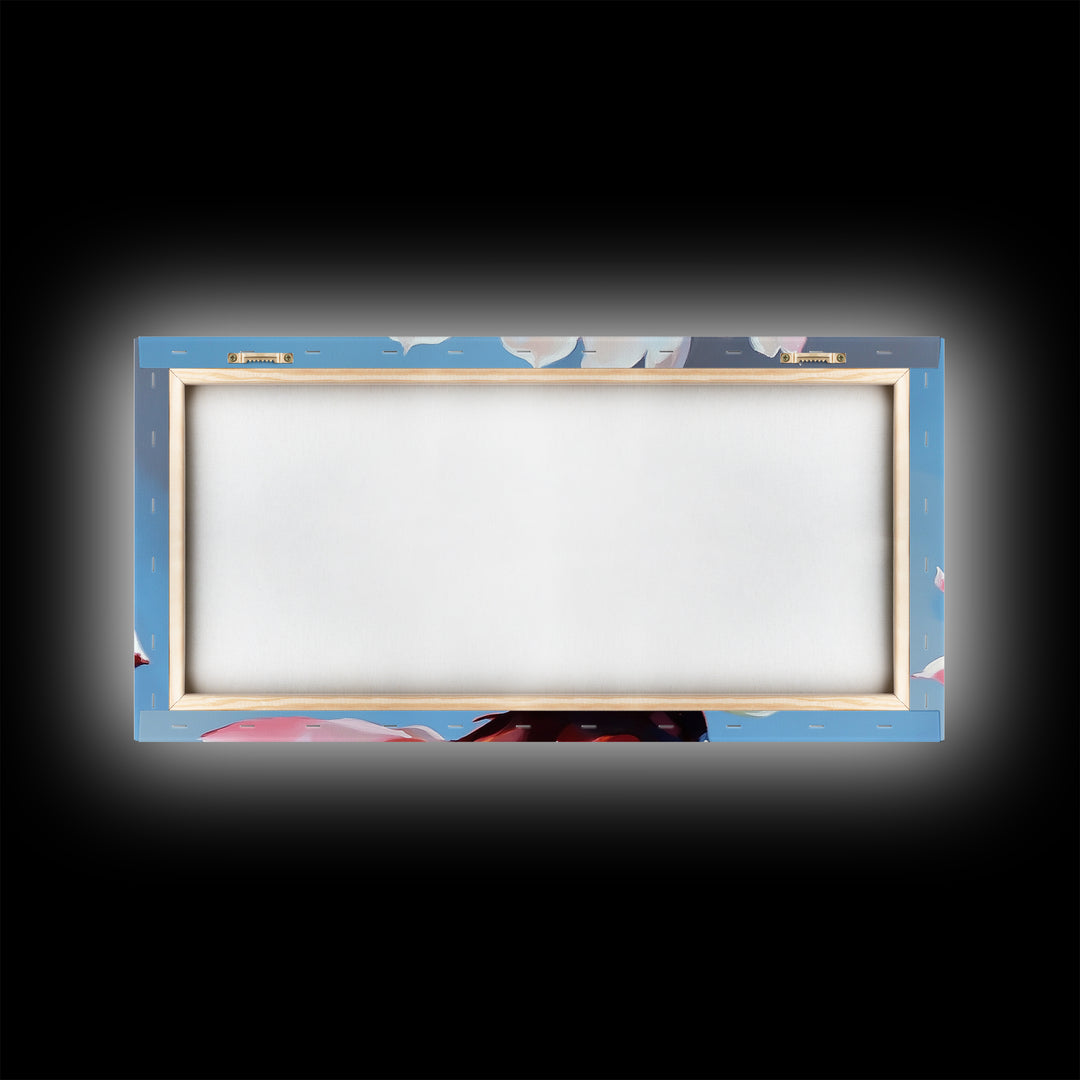 Blooming Cactus, Floral Wall Art, Desert Aesthetic, Boho Nature Decor, Soft Pink Botanical, Succulent Art, Canvas Print, Kitchen Decor