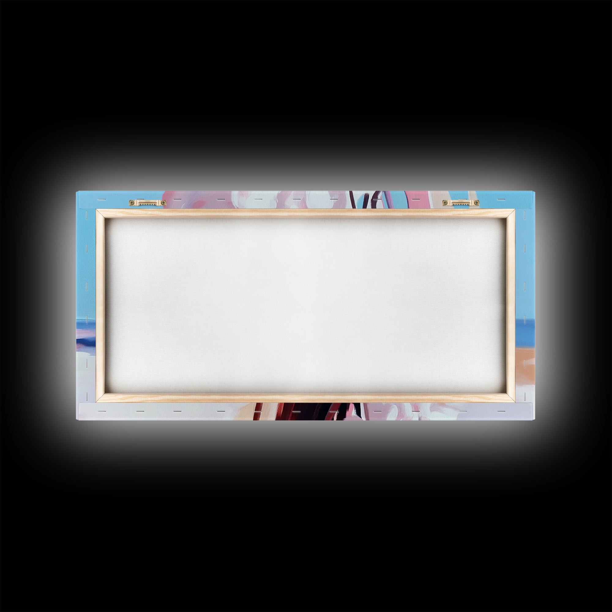 Coastal Flowers, Beach House Art, Pink Blossom Painting, Nature Wall Art, Minimalist Decor, Framed Canvas Print, Modern Living Room