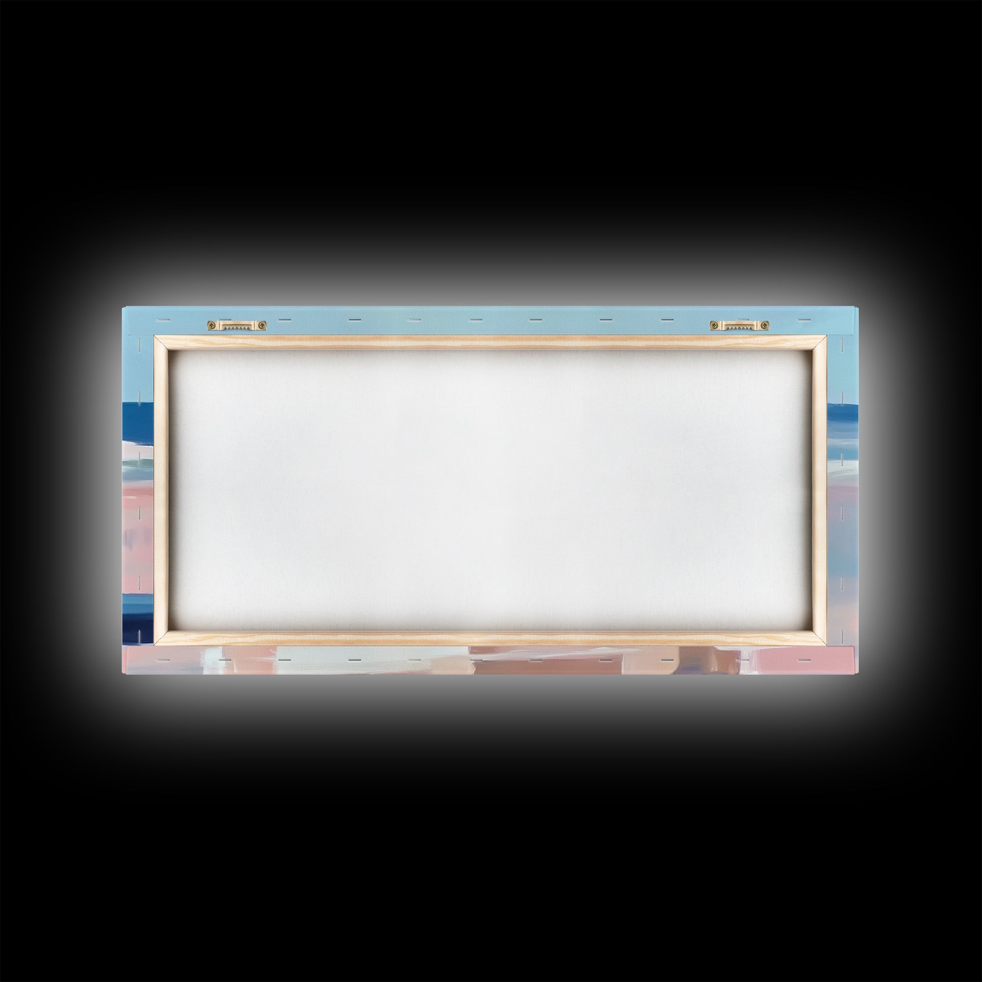 Beach Crate, Coastal Chic, Minimalist Seaside Art, Relaxing Ocean Decor, Modern Nautical Aesthetic, Living Room Wall Art, Canvas Print