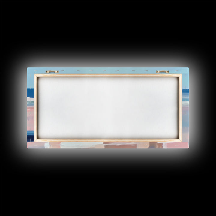 Beach Crate, Coastal Chic, Minimalist Seaside Art, Relaxing Ocean Decor, Modern Nautical Aesthetic, Living Room Wall Art, Canvas Print