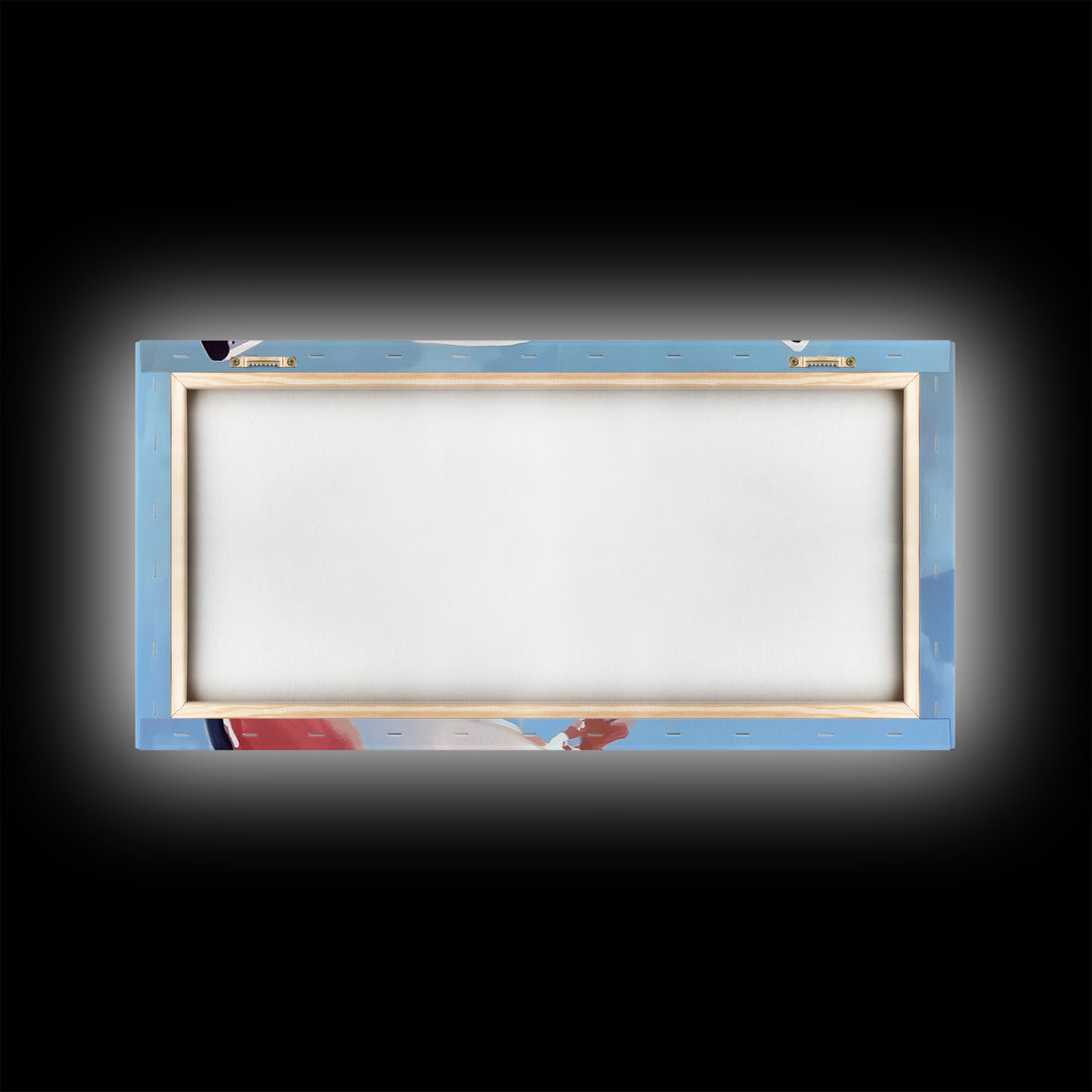 Rowboat, Water Reflection, Nautical Wall Art, Serene Coastal Decor, Minimalist Lake House Art, Framed Canvas Print, Gift Idea