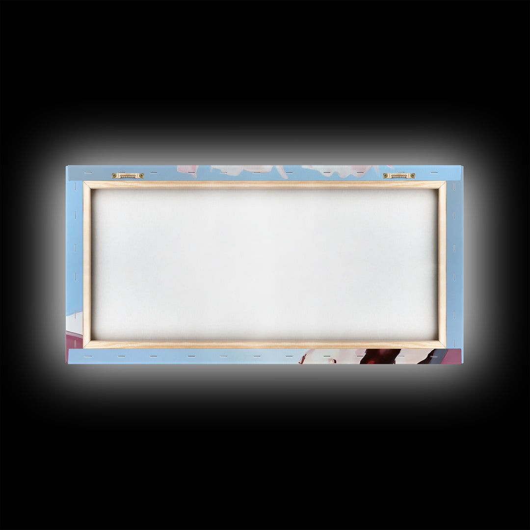 Cactus Blooms, Floral Desert Art, Southwest Boho Print, Nature Botanical Art, Soft Pastel Aesthetic, Framed Canvas Print, Bedroom or Office