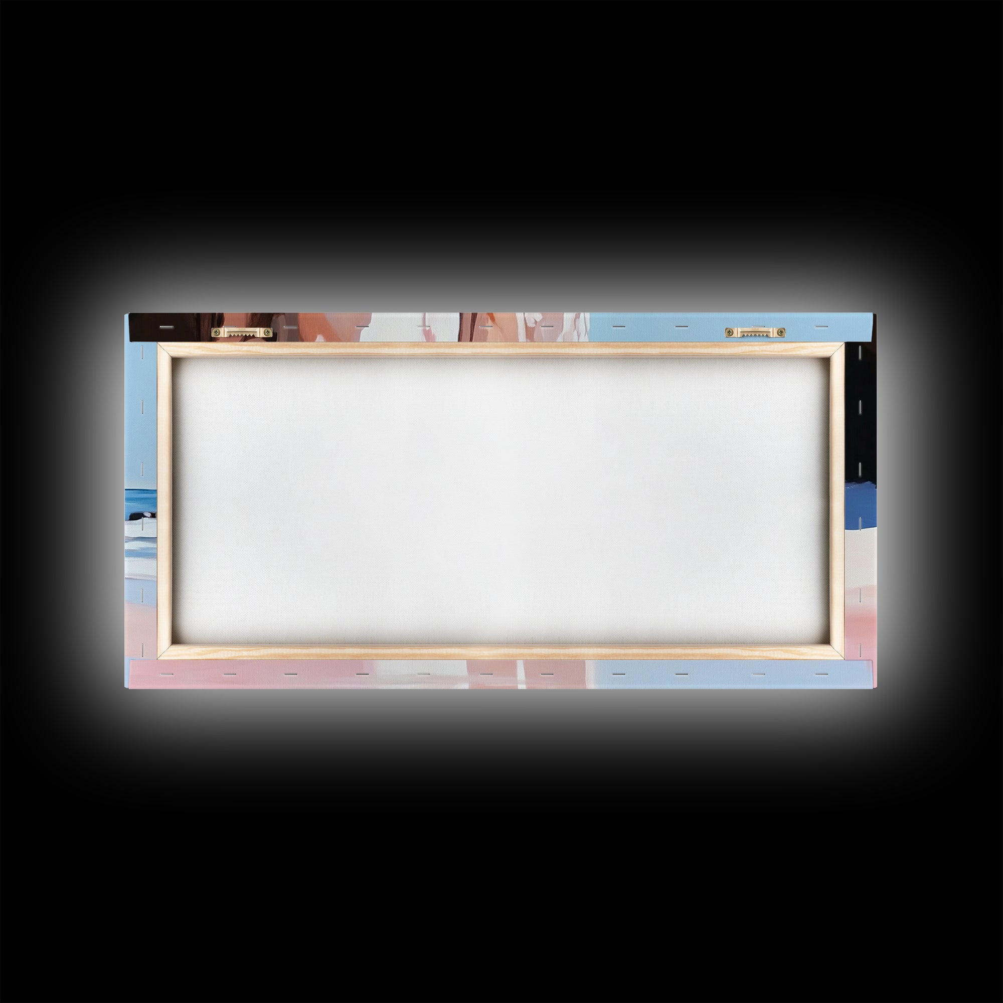 Beach Reflections, Rock Formations, Seaside Art, Canvas Print, Coastal Wall Decor, Ocean Painting, Living Room Art, Minimalist Beach Art