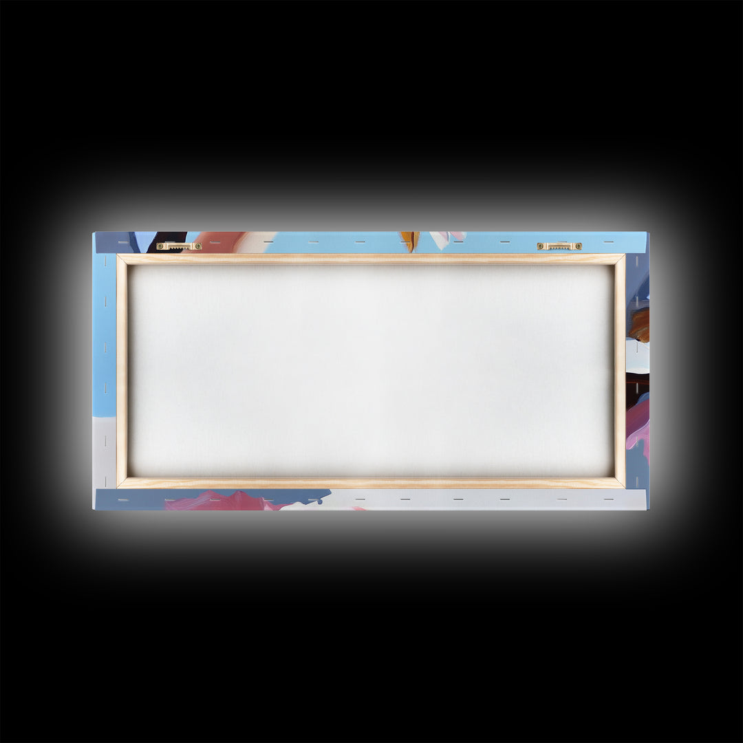 Blush Bouquet, Delicate Flowers, Feminine Touch, Framed Canvas Print, Soft Pastel Decor, Elegant Wall Art, Bedroom Aesthetic, Wedding Gift