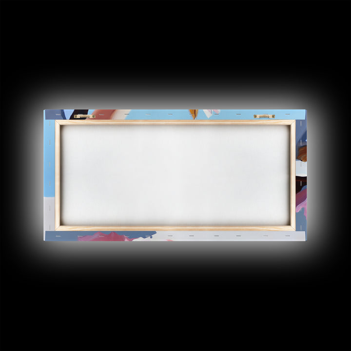 Blush Bouquet, Delicate Flowers, Feminine Touch, Framed Canvas Print, Soft Pastel Decor, Elegant Wall Art, Bedroom Aesthetic, Wedding Gift