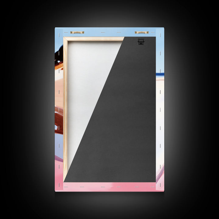 Beach Serenity, Coastal Art, Abstract Seascape, Modern Home Decor, Minimalist Ocean, Canvas Print, Living Room Wall Art, Beach House