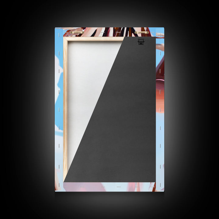 Boho Chic, Dried Flowers, Feminine Aesthetic, Soft Pastel Art, Canvas Print, Bedroom Wall Art, Modern Bohemian Decor, Floral Painting