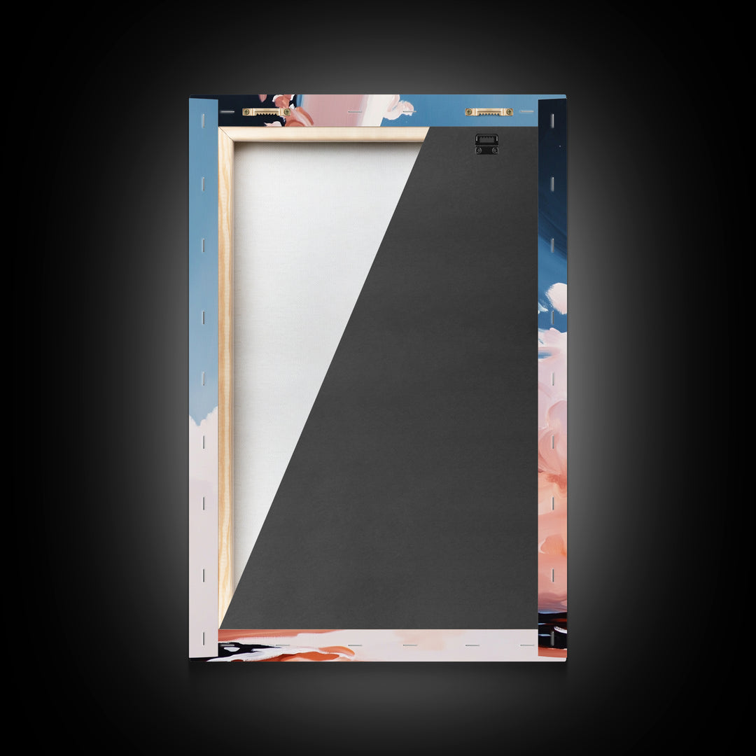 Rocket Launch, Space Exploration, Sci-Fi Aesthetic, Framed Canvas Print, Office Wall Art, Futuristic Home Decor, Astronaut Inspired