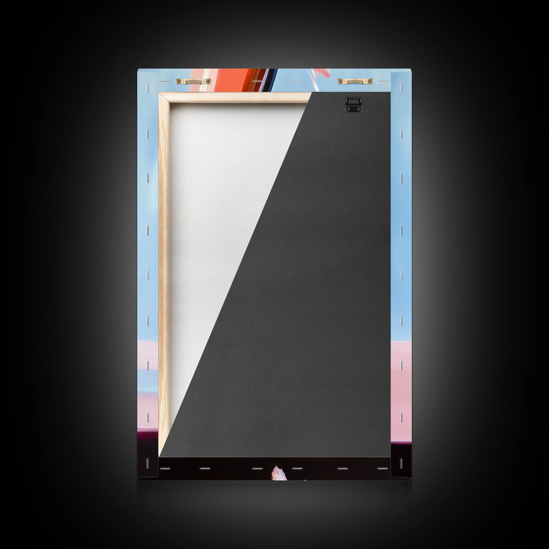 Cosmic Blast, Space Art, Sci-Fi Painting, Framed Canvas Print, Futuristic Wall Art, Modern Home Decor, Space Exploration Artwork