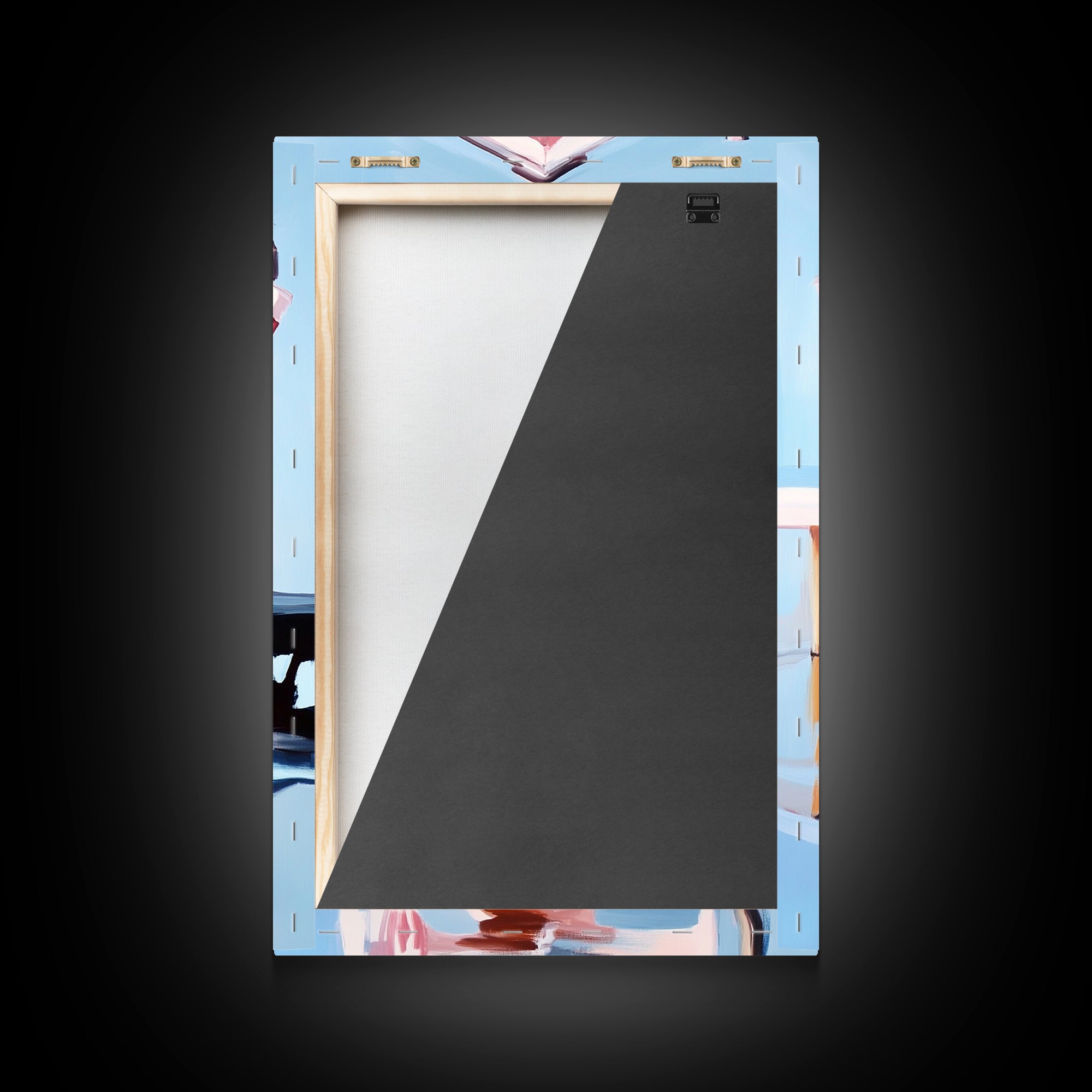 Boat Dock, Harbor Scene, Nautical Home Art, Coastal Wall Decor, Framed Canvas Print, Minimalist Beach Art, Modern Painting, Boho Art