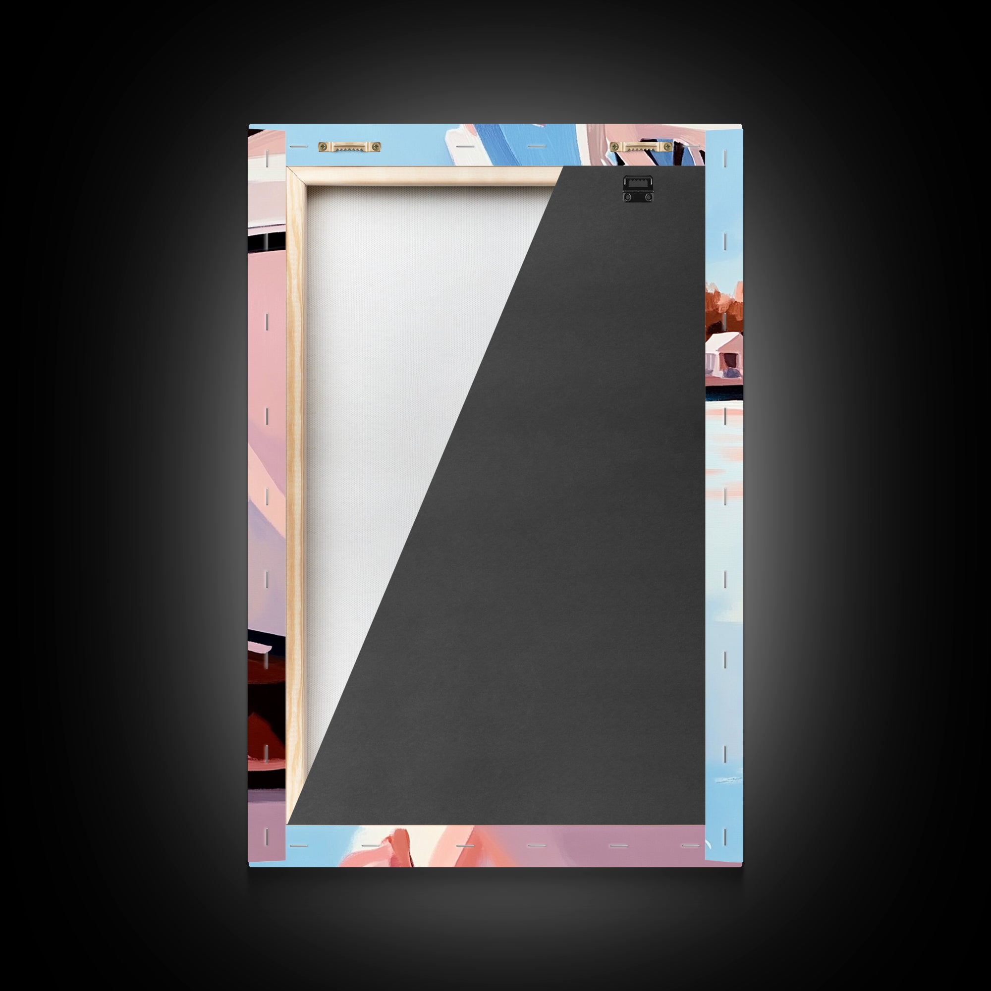 Coastal, Boat, Reflection, Nautical, Framed Canvas Print, Modern Wall Art, Minimalist Decor, Ocean Wall Art, Living Room Artwork, Beach Aesthetic