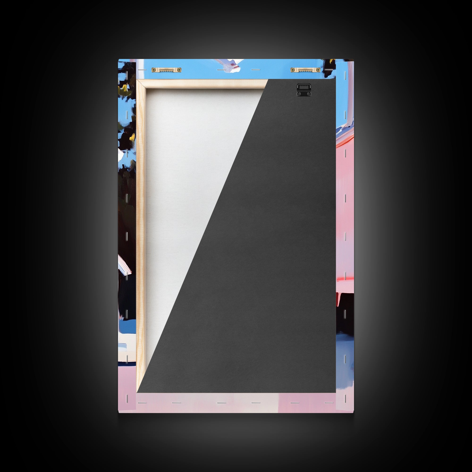 Cabin in Snow, Winter Scene, Cozy Home, Rustic Retreat, Framed Canvas Print, Nature Wall Art, Minimalist Aesthetic, Christmas Decor