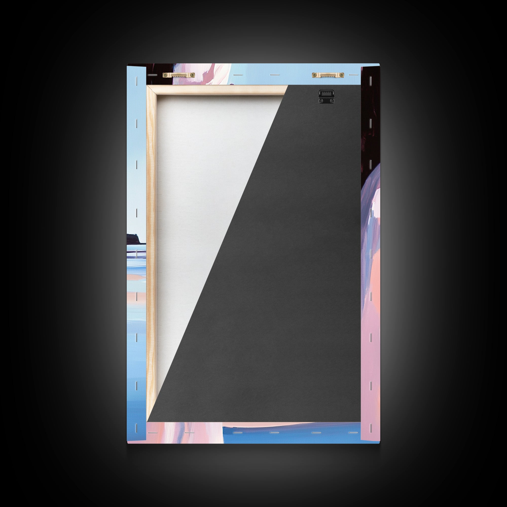 Beach Cliff, Coastal Landscape, Seascape Painting, Canvas Print, Modern Wall Art, Ocean Decor, Minimalist Art, Living Room Wall Art