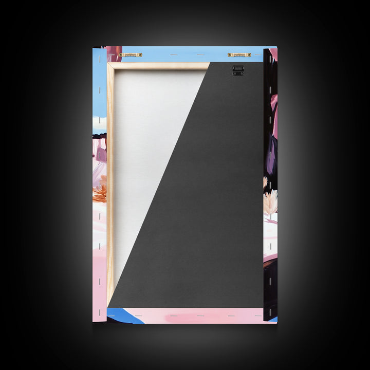 Desert Canyon, Western Landscape Art, Earthy Tones, Minimalist Decor, Scenic Painting, Nature Lover Gift, Framed Canvas Print, Wall Art