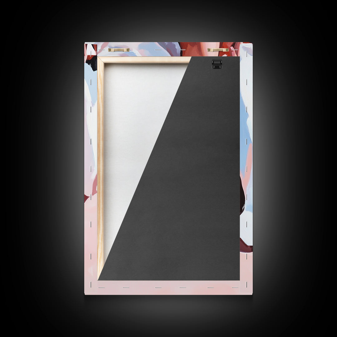 Ballet Shoes, Feminine Art, Elegant Decor, Fashion Print, Framed Canvas Print, Modern Wall Art, Soft Aesthetic, Romantic Artwork