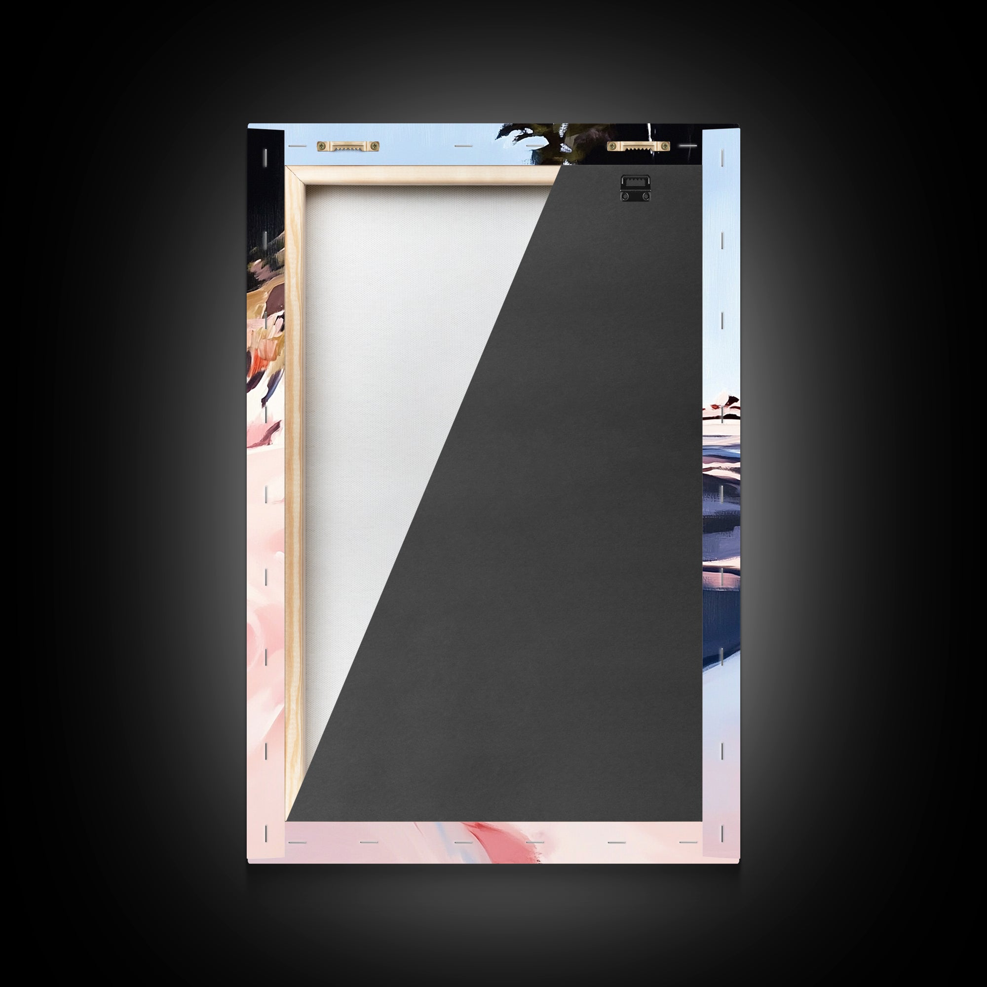 Coastal Forest Scene, Beach Landscape Art, Minimalist Seaside Painting, Framed Canvas Print, Boho Wall Decor, Nature Lover Gift, Bedroom Art