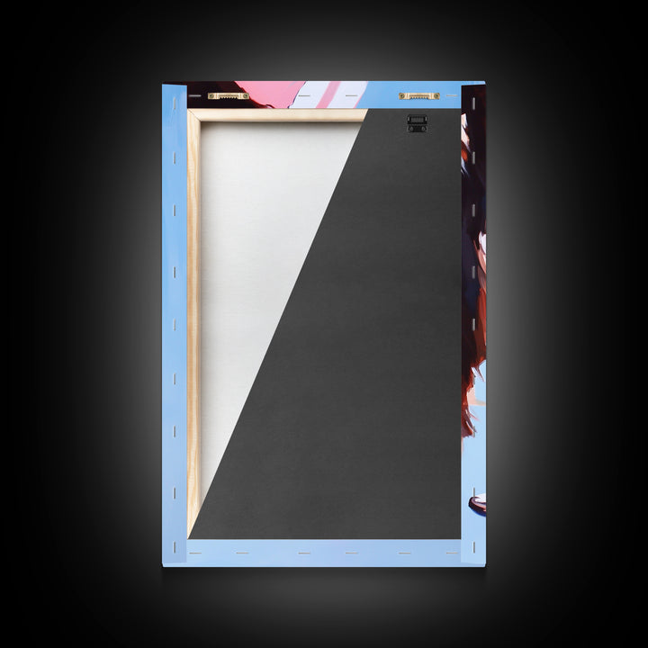 Buffalo Horn, Western Decor, Rustic Art, Cowboy Wall Art, Framed Canvas Print, Boho Style, Minimalist Animal Art, Neutral Aesthetic