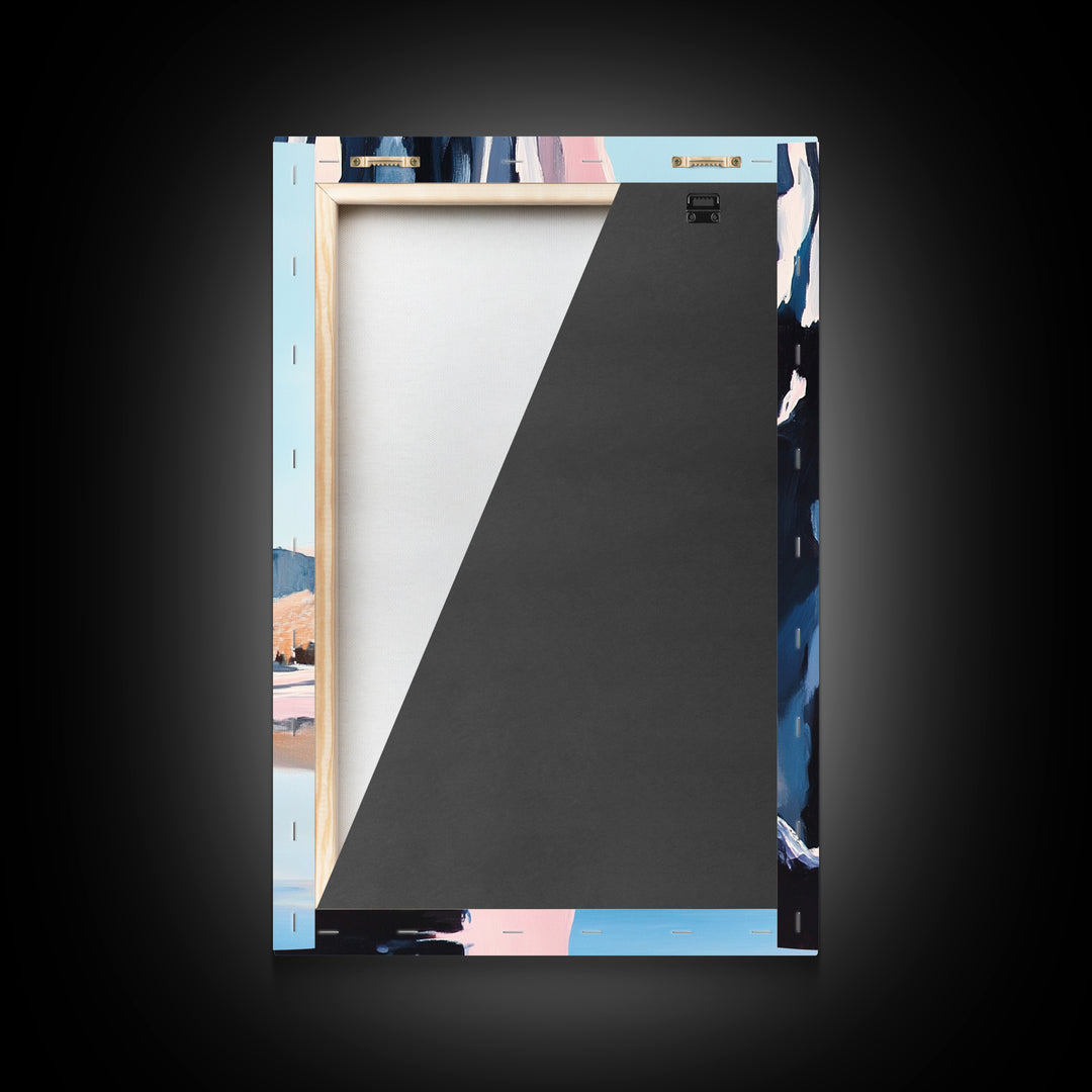 Canyon Cliff, Nature Print, Desert Landscape, Travel Wall Art, Framed Canvas Print, Boho Decor, Southwest Aesthetic, Modern Minimalism