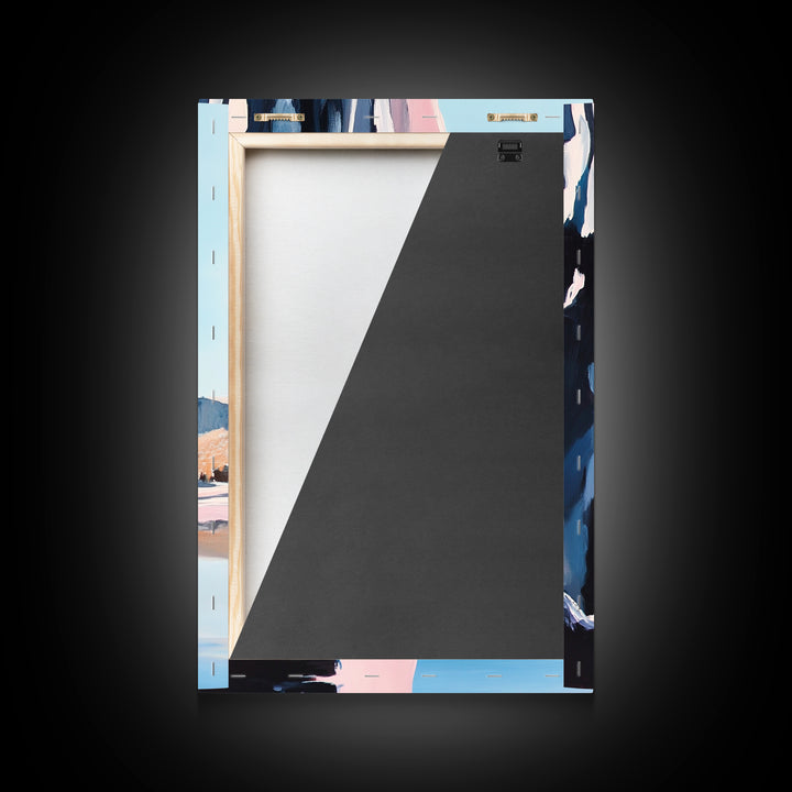 Canyon Cliff, Nature Print, Desert Landscape, Travel Wall Art, Framed Canvas Print, Boho Decor, Southwest Aesthetic, Modern Minimalism