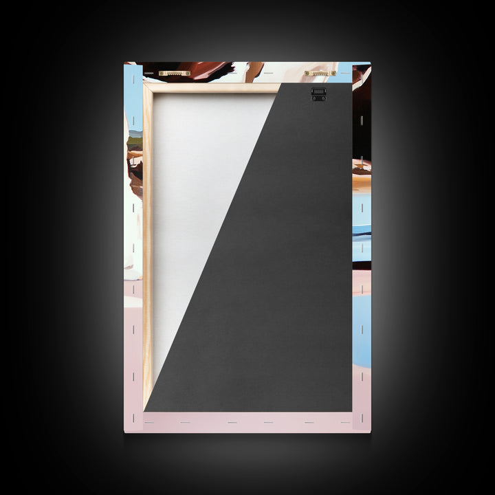 Desert Arch, Dreamy Reflection, Surreal Landscape, Boho Wall Art, Nature Inspired, Earthy Decor, Framed Canvas Print, Bedroom