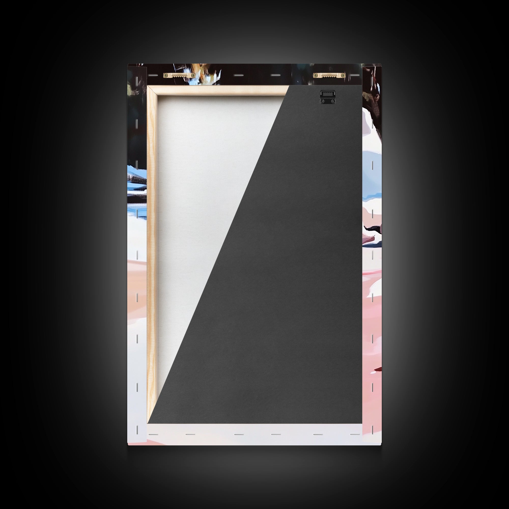 Rocky Shoreline, Water Reflections, Tranquil Landscape, Canvas Print, Nature Inspired Art, Modern Home Decor, Bedroom Wall Art