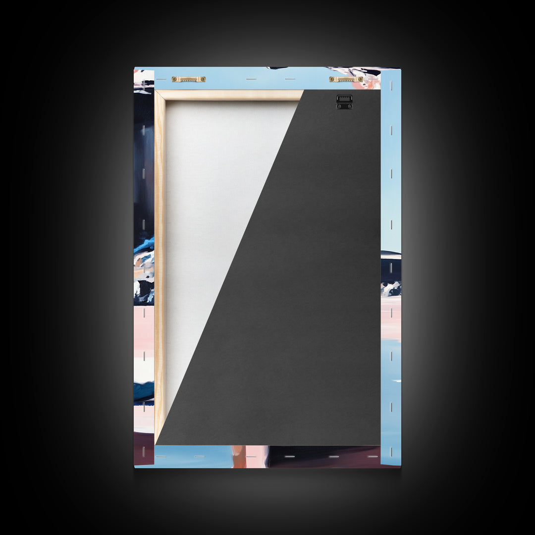 Canyon Reflection, Desert Landscape, Modern Southwest, Nature Wall Art, Framed Canvas Print, Earthy Tones, Office Decor, Boho Aesthetic