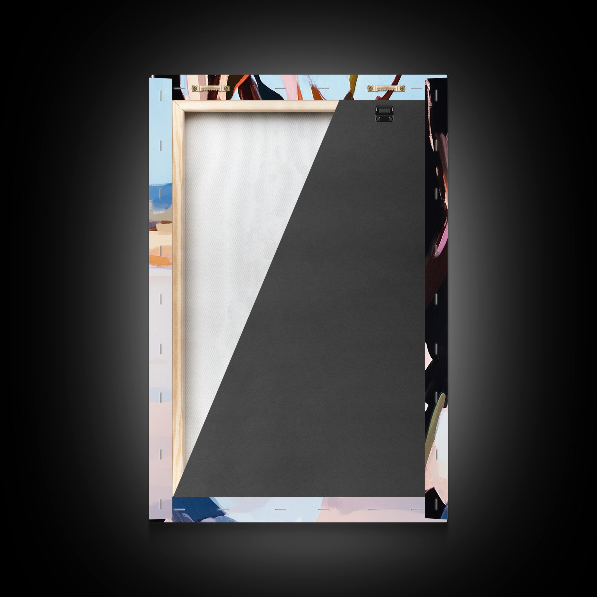 Beach Vase, Coastal Florals, Ocean Breeze, Relaxing Summer Art, Minimalist Aesthetic, Pastel Painting, Living Room Art, Canvas Print