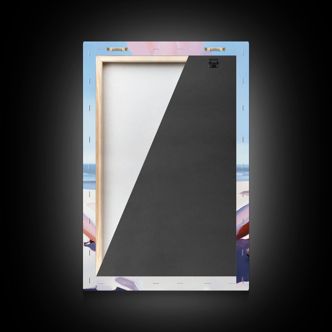 Beach Bonfire, Cozy Fire, Coastal Scene, Canvas Print, Warm Tones, Nautical Decor, Living Room Wall Art, Relaxing Nature Aesthetic