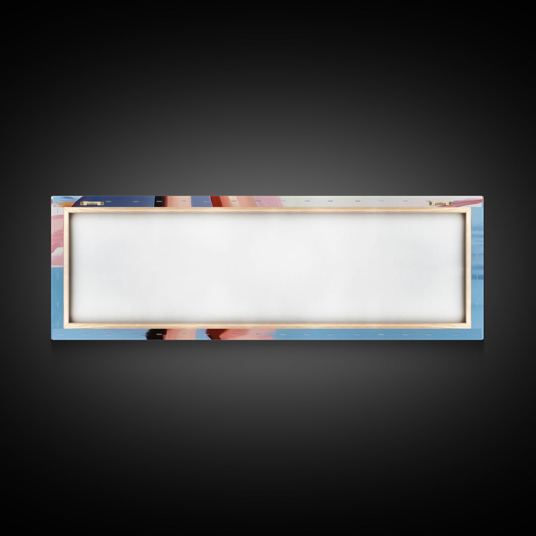 Beach Reflections, Sunset Art, Coastal Wall Decor, Canvas Print, Pastel Seascape, Ocean Painting, Bedroom Wall Art, Beach Art