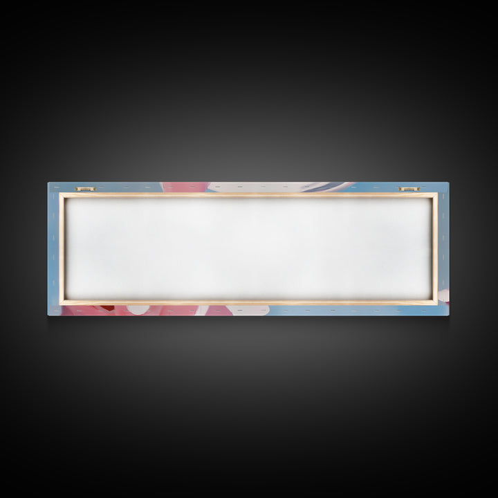 Dolphin, Pink Flowers, Canvas Print, Ocean Art, Whimsical Artwork, Coastal Wall Art, Sea Life Decor, Modern Aesthetic, Nature Lover Gift