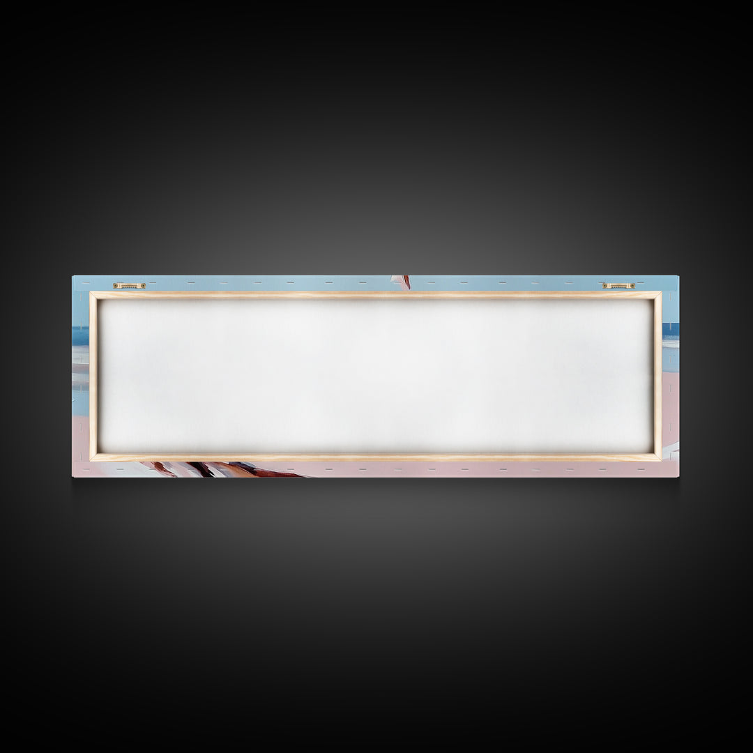 Beach Driftwood, Coastal Art, Seaside Wall Decor, Nature Painting, Canvas Print, Living Room Wall Art, Modern Beach House Art