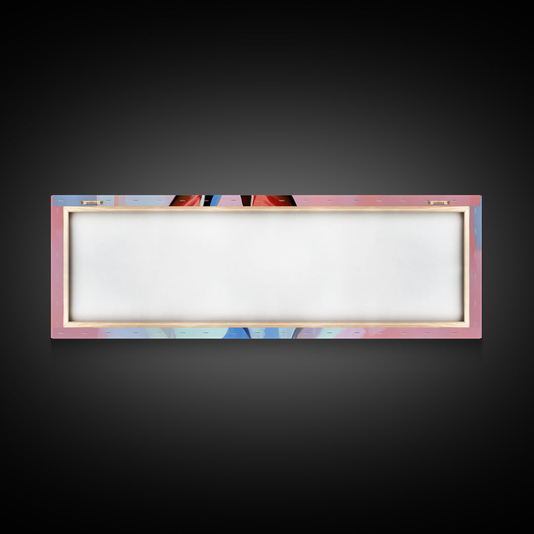 Bunny Portrait, Cute Animal Art, Soft Pastel Aesthetic, Whimsical Home Decor, Nursery Design, Easter Wall Decor, Framed Canvas Print