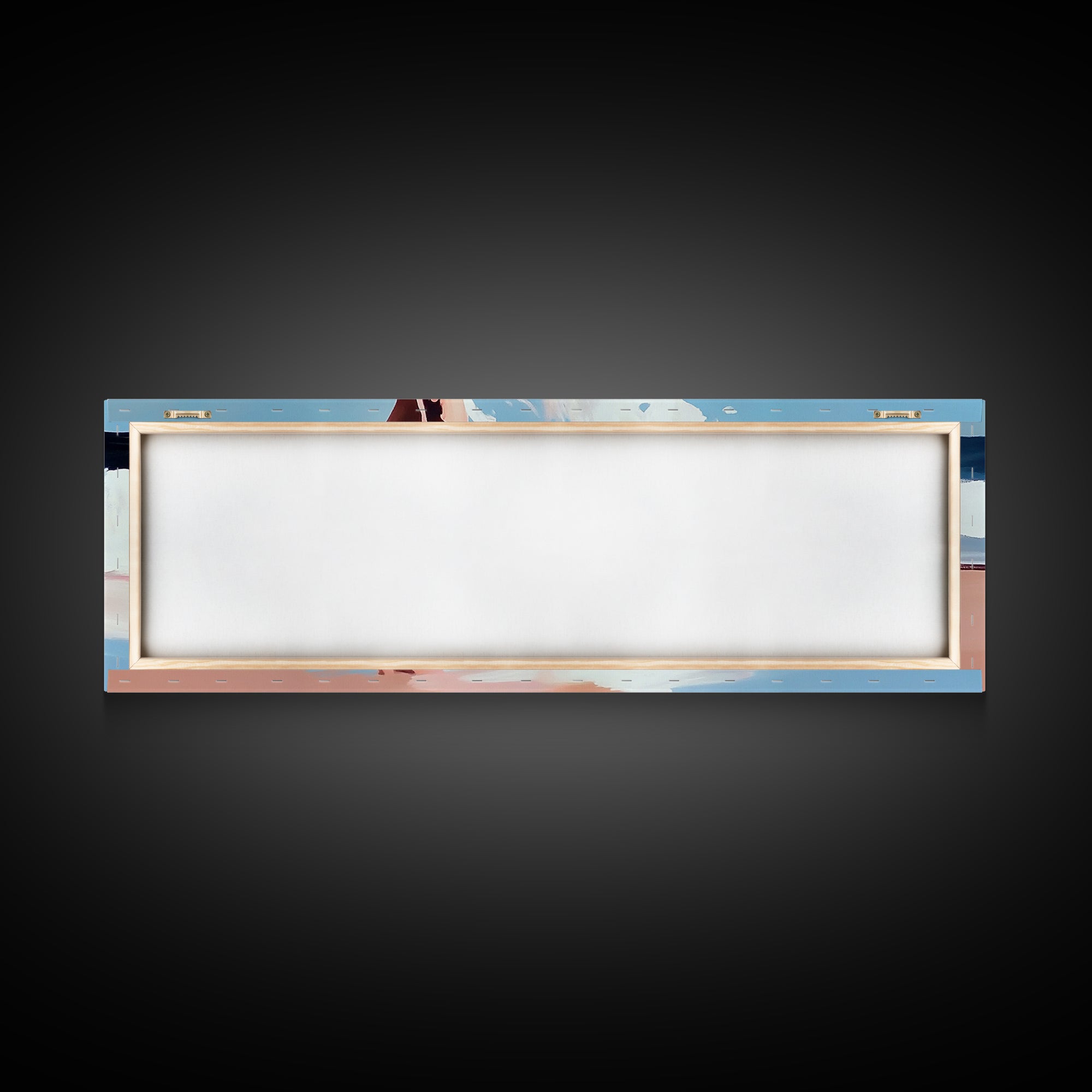 Beach Reflection, Seascape Art, Framed Canvas Print, Coastal Wall Art, Nautical Home Decor, Minimalist Water Painting, Bathroom Art