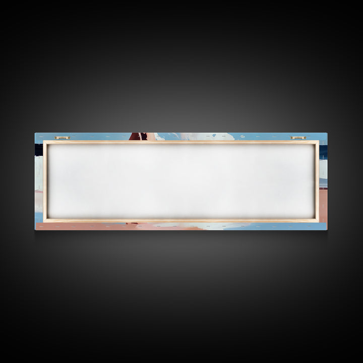 Beach Reflection, Seascape Art, Framed Canvas Print, Coastal Wall Art, Nautical Home Decor, Minimalist Water Painting, Bathroom Art