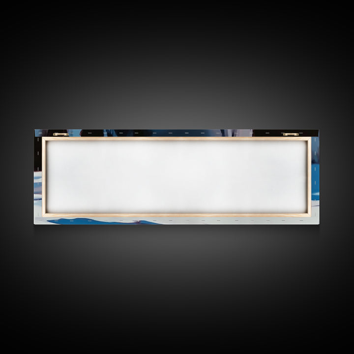 Rock With Moss, Nature Art, Office Wall Art, Framed Canvas Print, Tranquil Landscape, Serene Home Decor, Modern Minimalist Artwork