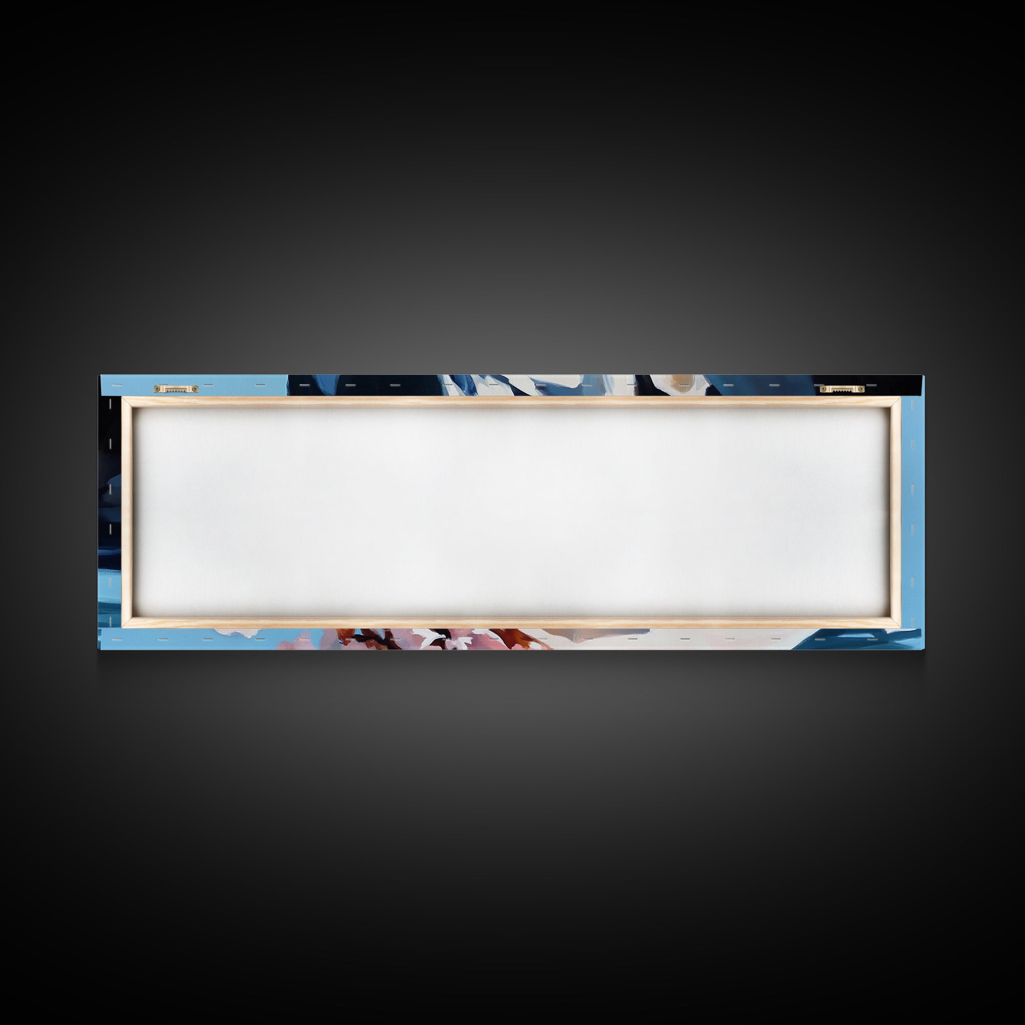 Blossoming Coast, Floral Wall Art, Living Room Decor, Canvas Print, Nature-Inspired Artwork, Coastal Aesthetic, Spring Botanical Art