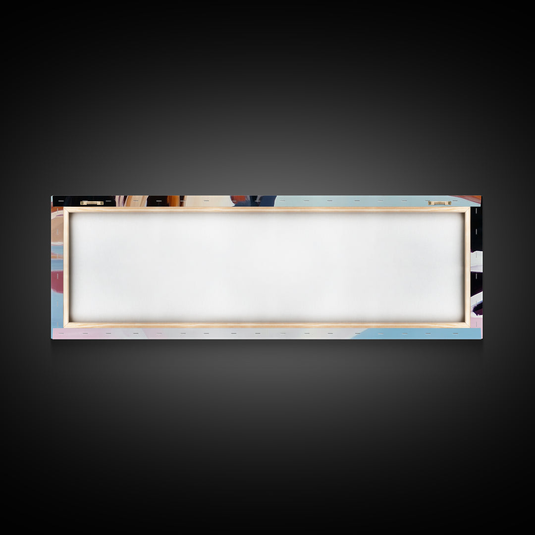 Desert Reflection, Minimalist Art, Modern Landscape, Neutral Tones, Framed Canvas Print, Boho Decor, Living Room Wall Art, Large Art