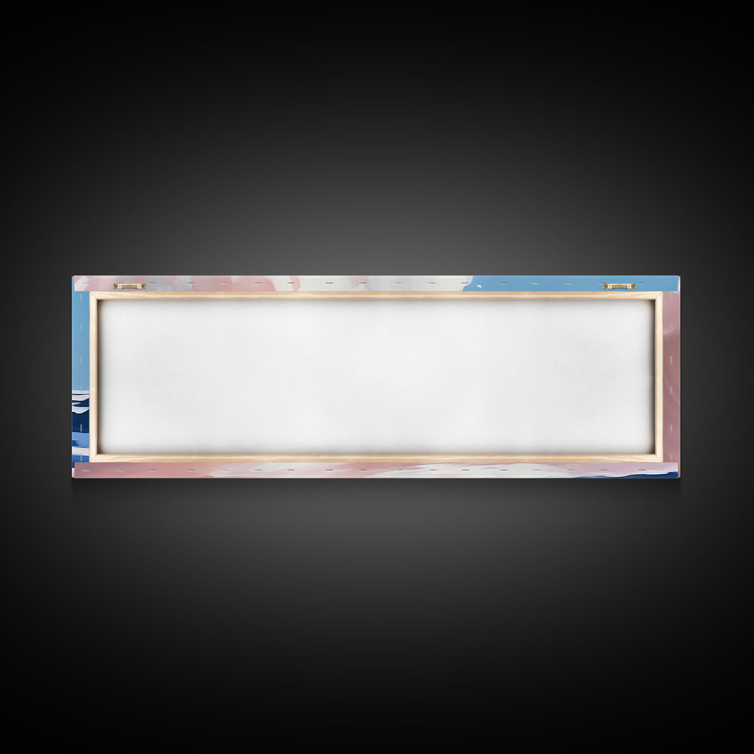 Rolling Wave, Ocean Motion, Coastal Energy, Surf Aesthetic, Canvas Print, Modern Beach Art, Living Room Wall Art, Nautical Decor