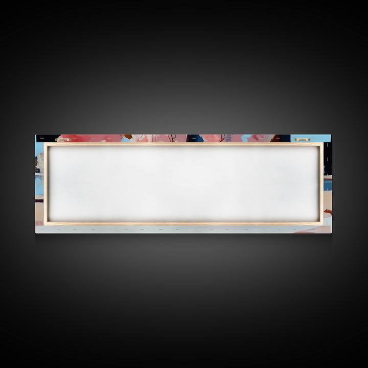 Cherry Blossom Path, Romantic Walkway, Springtime Art, Canvas Print, Soft Floral Wall Art, Dreamy Pastel Tones, Bedroom Decor