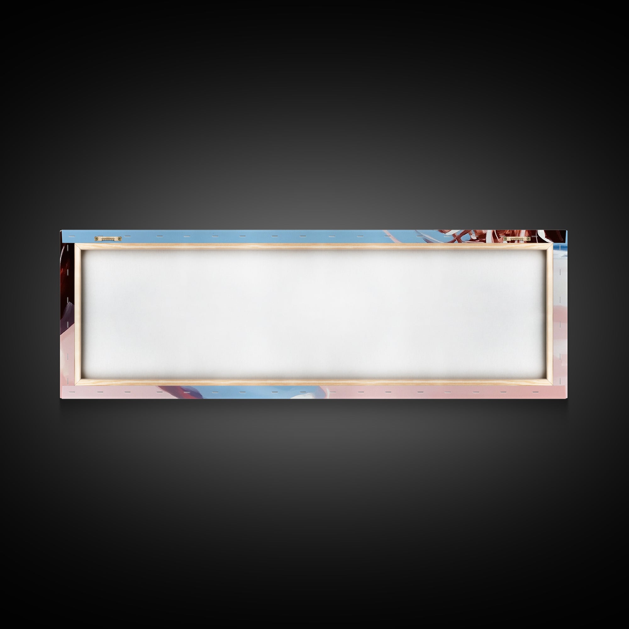 Romantic Beach Scene, Coastal Wall Art, Sunset Ocean Painting, Pastel Beach Framed Canvas Print, Living Room or Office Art