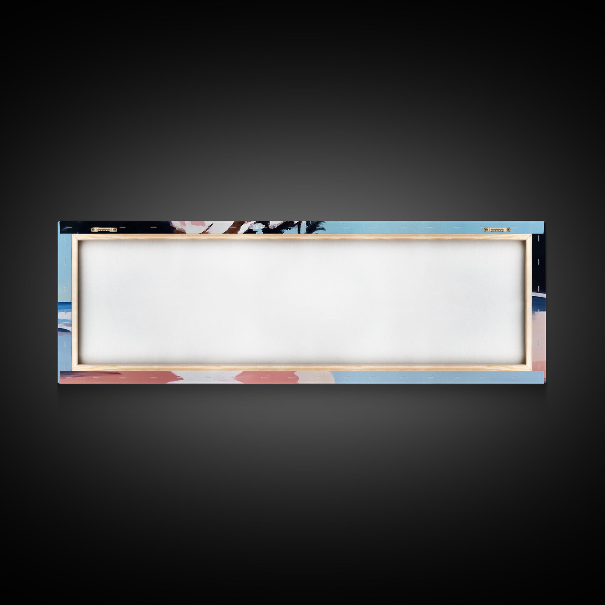 Clifftop Beach, Coastal Escape, Summer Art, Canvas Print, Ocean View Wall Art, Living Room Art, Beach Decor, Beach House Art