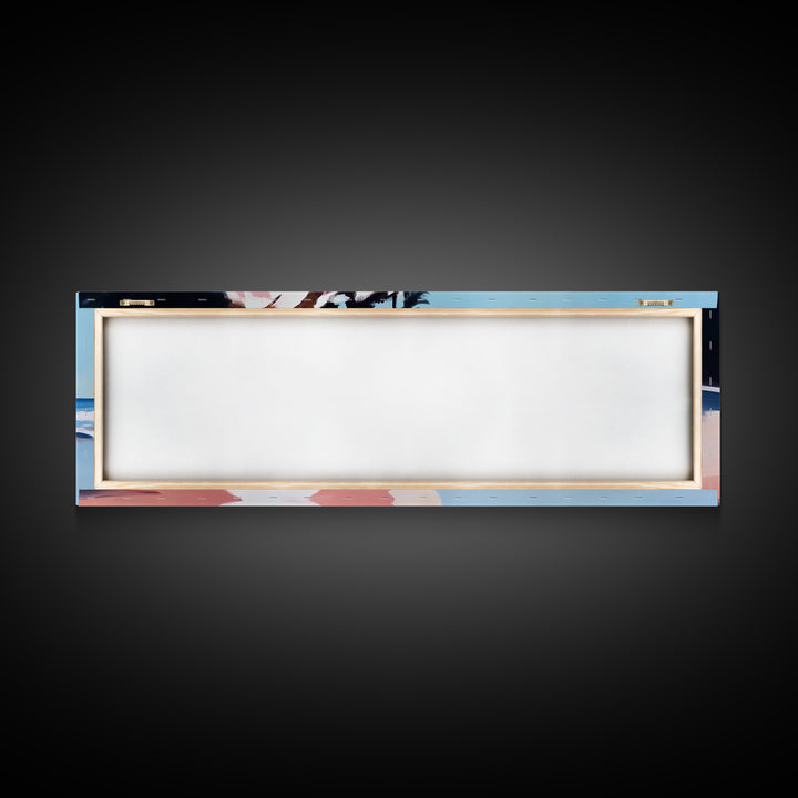 Clifftop Beach, Coastal Escape, Summer Art, Canvas Print, Ocean View Wall Art, Living Room Art, Beach Decor, Beach House Art