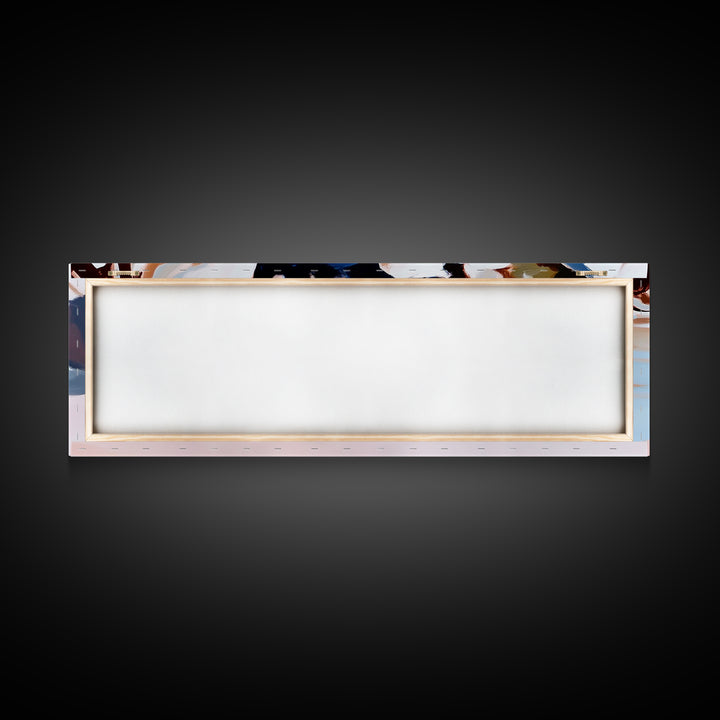 Riverbank Scene, Tranquil Water, Nature Landscape, Minimalist Water Reflection, Boho Earthy Decor, Relaxing Wall Art, Canvas Print