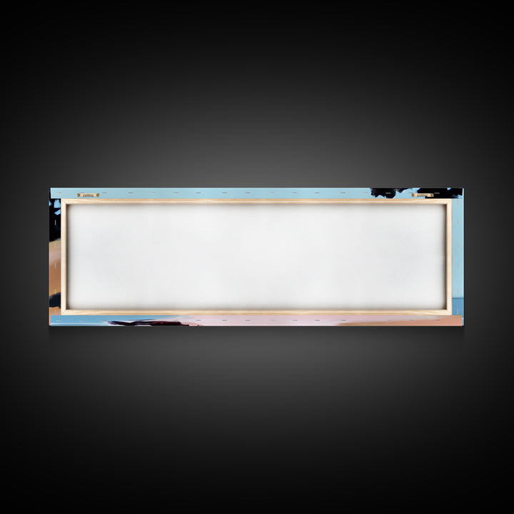 Coastal Cliff, Beach Landscape, Ocean View, Tranquil Seaside, Framed Canvas Print, Living Room Wall Art, Nautical Home Decor