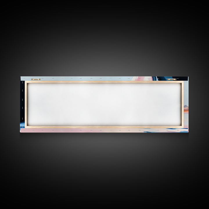 Desert Scene, Western Landscape, Minimalist Art, Framed Canvas Print, Modern Home Decor, Boho Wall Art, Office Wall Art, Nature Print