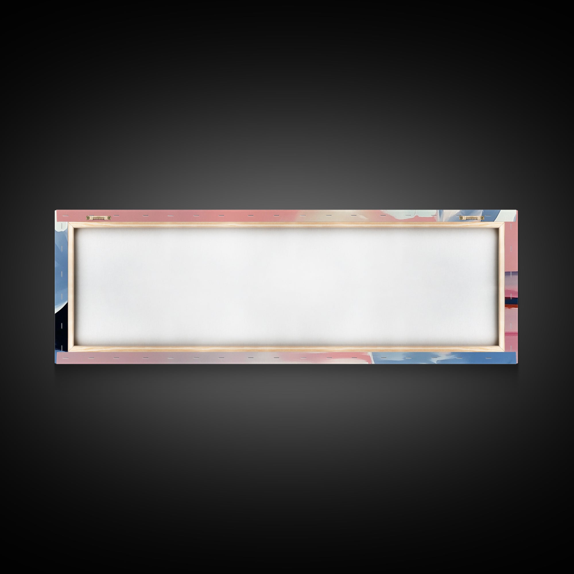 Blush Sky, Ocean Reflection, Pastel Landscape, Coastal Serenity, Canvas Print, Bedroom Wall Art, Modern Impressionist, Gift Idea