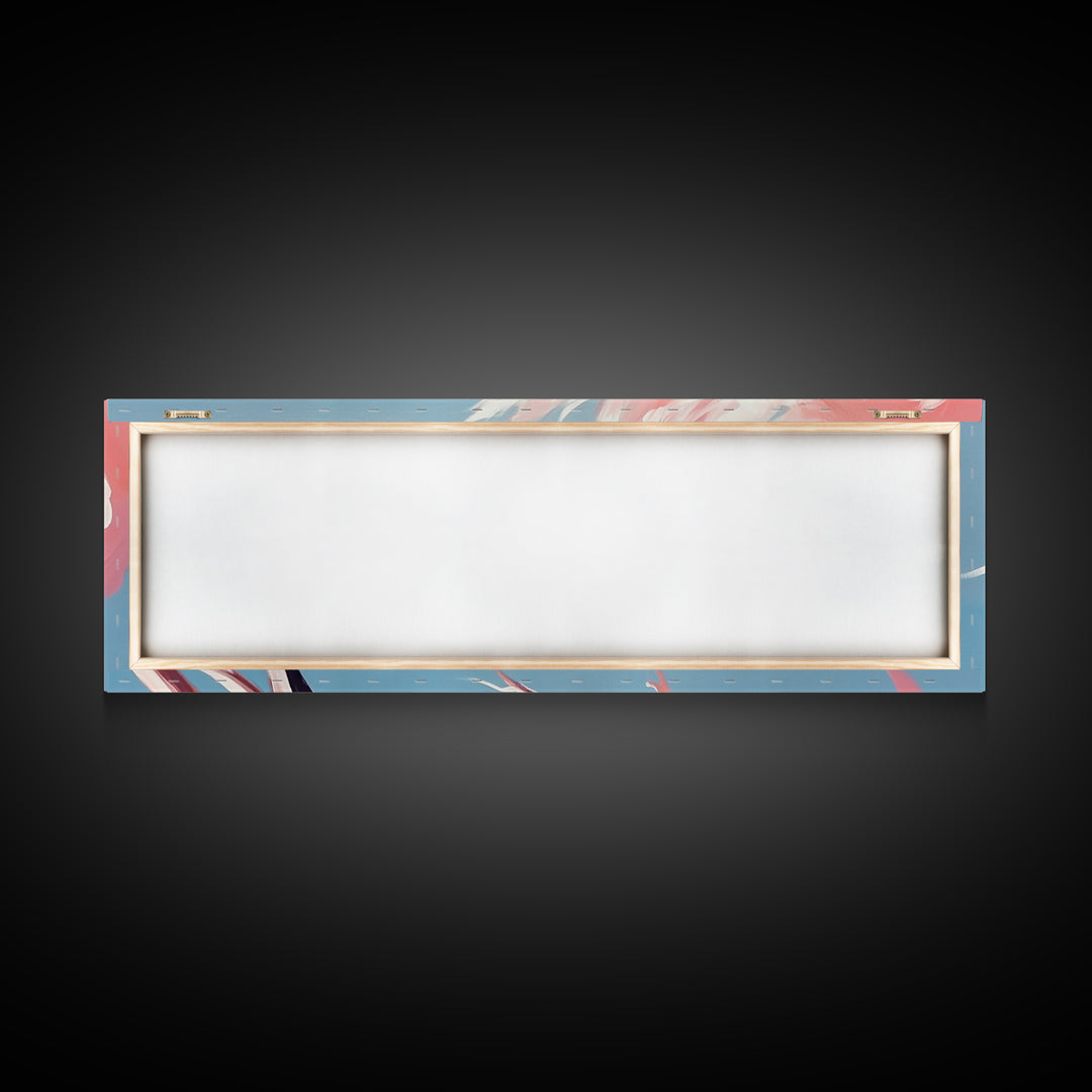 Blossoming Driftwood, Abstract Tree, Whimsical Nature, Framed Canvas Print, Bedroom Wall Art, Soft Pastel Decor, Contemporary Artwork