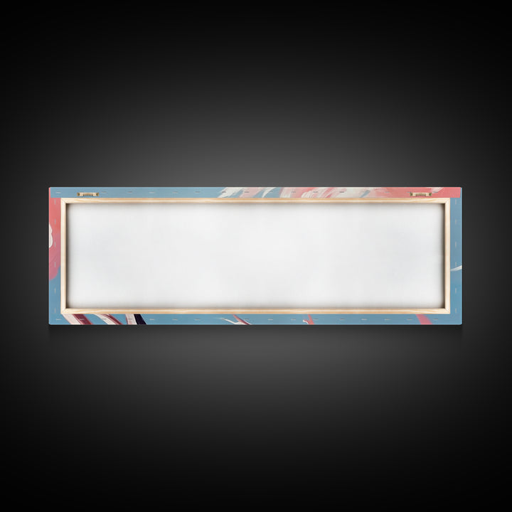 Blossoming Driftwood, Abstract Tree, Whimsical Nature, Framed Canvas Print, Bedroom Wall Art, Soft Pastel Decor, Contemporary Artwork